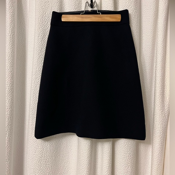 Kate Spade Navy Wool Delphina A-Line Skirt - Sz. 0 - Picture 3 of 6